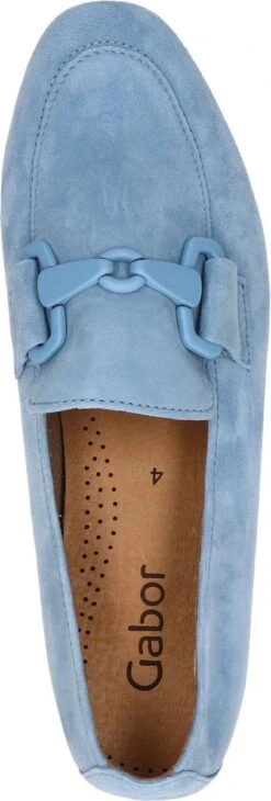 Gabor Instappers Blauw Suede - Dames - Maat 42 -Skechers Verkoopwinkel 406x1200