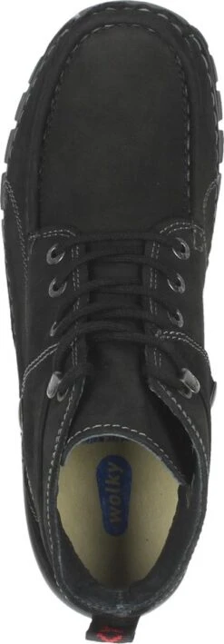 Wolky Veterschoenen Jump Zwart Nubuck -Skechers Verkoopwinkel 418x1200 7