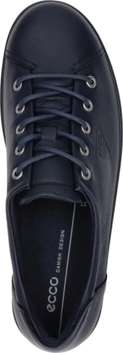 ECCO Soft Classic Leren Dames Veterschoenen - Blauw - Maat 39 - Echt Leer - Uitneembare Zool -Skechers Verkoopwinkel 419x1200 5