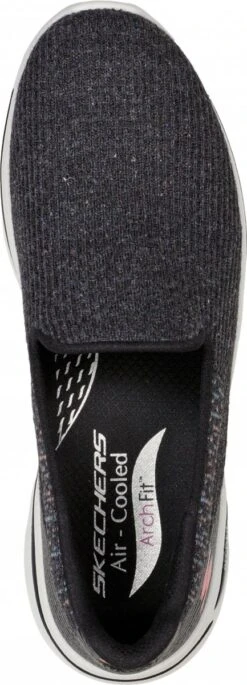 Skechers - GO WALK ARCH FIT - OUR EARTH - Black Hot Pink - 39