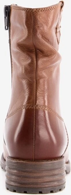 Hush Puppies Gevoerde Leren Dames Enkellaarsjes - Cognac - Maat 38 -Skechers Verkoopwinkel 442x1200 6