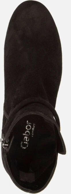 Gabor Enkellaarsjes Dames / Laarzen / Damesschoenen - Suède - 92.716.47 - Zwart - Maat 37 -Skechers Verkoopwinkel 443x1200 3