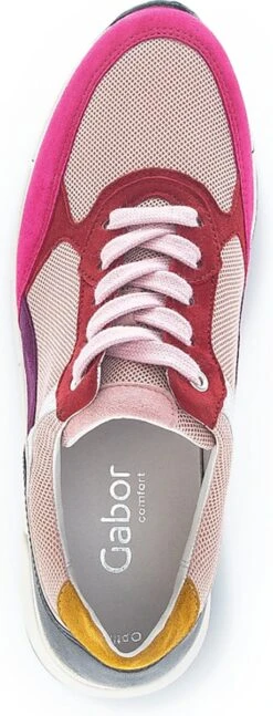 Gabor Sneakers Roze Textiel - Dames - Maat 40 -Skechers Verkoopwinkel 458x1200 5