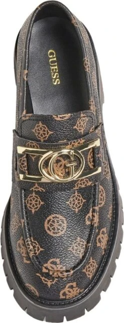 Guess Ilary Dames Mocassins - Bruin - Maat 39 -Skechers Verkoopwinkel 461x1200