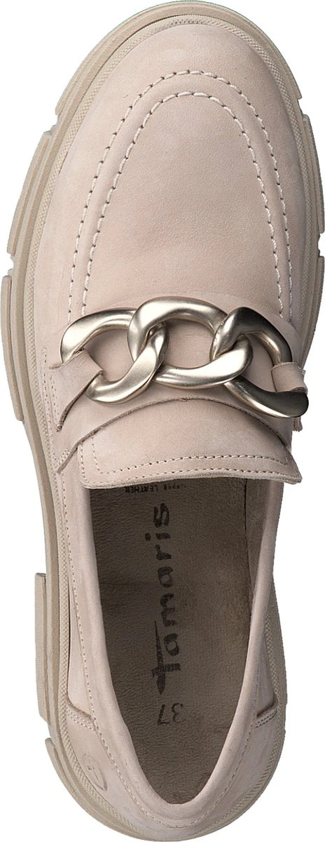 Tamaris - Loafers Dames - Instappers - Leer - Beige - Maat 39 13 Tamaris - Loafers Dames - Instappers - Leer - Beige - Maat 39 - Afbeelding 13