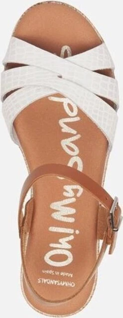 Oh My Sandals OH MY SANDALS Sandalen Wit Leer 227625 - Maat 40 -Skechers Verkoopwinkel 464x1200 3