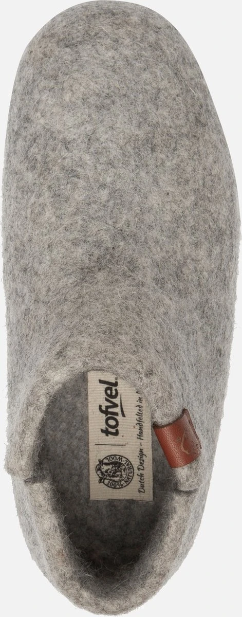 Tofvel Mula Wolvilt Sloffen Marbled Light Grey | Grijs | Wolvilt | Maat 39 | TF100042 11 Tofvel Mula Wolvilt Sloffen Marbled Light Grey | Grijs | Wolvilt | Maat 39 | TF100042 - Afbeelding 11