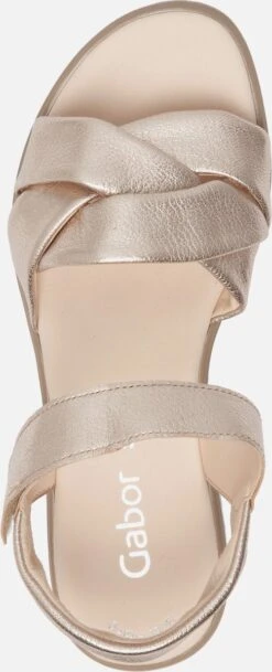 Gabor Sandalen Goud Leer - Dames - Maat 38 -Skechers Verkoopwinkel 487x1200 3