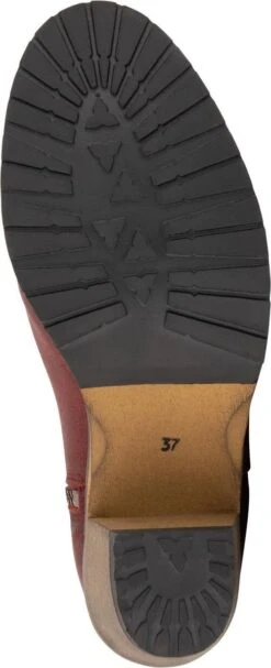 Travelin' Bordeaux Suede - Leren Enkellaarsjes Met Hak - Rood Leer - Maat 36 -Skechers Verkoopwinkel 488x1200