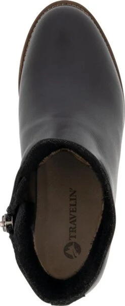 Travelin' Paulx - Leren Dames Enkellaars Met Hak - Zwart Leer - Maat 36 -Skechers Verkoopwinkel 492x1200 2