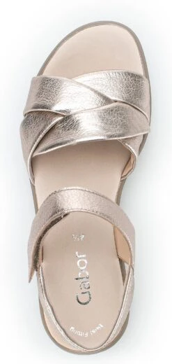 Gabor Sandalen Goud Leer - Dames - Maat 38 -Skechers Verkoopwinkel 570x1200