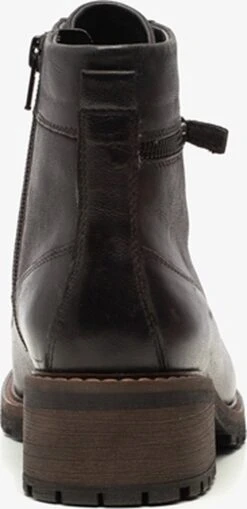Hush Puppies Leren Dames Veterlaarsjes - Zwart - Maat 38 -Skechers Verkoopwinkel 582x1200
