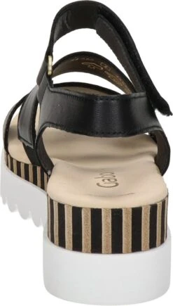 Gabor Dames Sandalen - Zwart - Maat 41 -Skechers Verkoopwinkel 681x1200