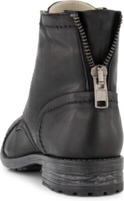 NoGRZ R.Mylne - Dames Leren Enkellaars - Winter Veterboots - Wol Gevoerd - Zwart - Maat 38 -Skechers Verkoopwinkel 740x1200