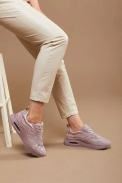 HOFF Sneakers Dames - Lage Sneakers / Damesschoenen - Suède - Mars - Oud Roze - Maat 37 -Skechers Verkoopwinkel 800x1200 19
