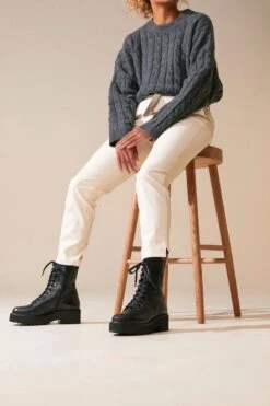 VIA VAI Bobbi Brick Veterboots - Zwart - Maat 39 -Skechers Verkoopwinkel 800x1200 23