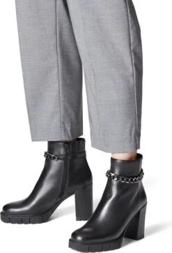 Tamaris Enkellaarjes Zwart Leer - Dames - Maat 39 -Skechers Verkoopwinkel 819x1200 2