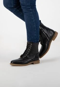 Travelin' Montalivet - Dames Veterschoenen Met Rits - Leren Enkellaarzen - Zwart Leer - Maat 37 -Skechers Verkoopwinkel 831x1200 23