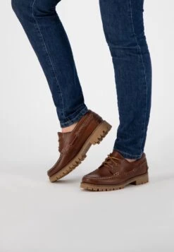 Travelin' Plymouth Dames - Leren Moccasins Met Veter - Boot Schoen - Bruin Leer - Maat 39 -Skechers Verkoopwinkel 831x1200