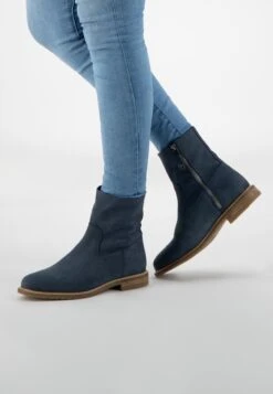 Travelin' Lessay Nubuck - Leren Dames Enkellaars - Blauw Leer - Maat 36 -Skechers Verkoopwinkel 831x1200 8