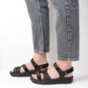Wolky Sandalen Action Lady Zwart Gevet Leer -Skechers Verkoopwinkel 854x1200 10