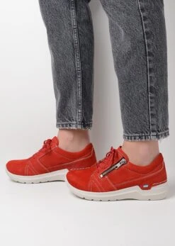 Wolky Veterschoenen Feltwell Rood Zomer Nubuck -Skechers Verkoopwinkel 854x1200 19