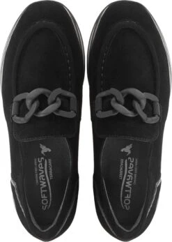 Softwaves Instappers Dames - Instapschoenen / Damesschoenen - Suède - 7.78.50 - Zwart - Maat 38.5 -Skechers Verkoopwinkel 855x1200 1