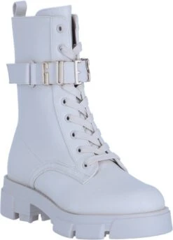 Guess Madox Veterboots - Laarzen Met Veters - Dames - Wit - Maat 40 -Skechers Verkoopwinkel 864x1200 3