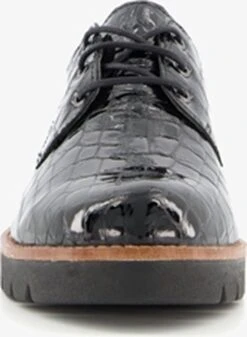 Natuform Dames Veterschoenen Met Croco Print - Zwart - Maat 41 - Uitneembare Zool -Skechers Verkoopwinkel 879x1200 2
