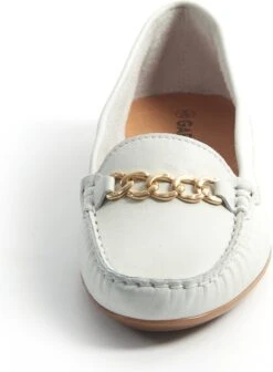 Gabylou - Mocassins Comfort Leer Ketting - Model Mercedes - Ecru 41 -Skechers Verkoopwinkel 882x1200 1