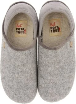 Hot Potatoes Furry Sloffen Met Hielsluiting - Grijs - Maat 41 -Skechers Verkoopwinkel 882x1200 5