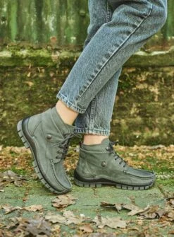 Wolky Veterschoenen Jump Saliegroen Nubuck -Skechers Verkoopwinkel 884x1200 6