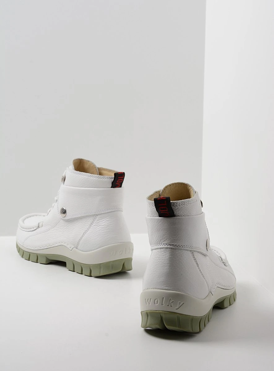 Wolky Veterschoenen Jump Summer Wit/lichtgroen Leer 3 Wolky Veterschoenen Jump Summer Wit/lichtgroen Leer - Afbeelding 3