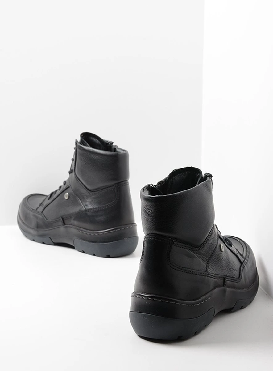 Wolky Veterschoenen Raf Zwart Leer 3 Wolky Veterschoenen Raf Zwart Leer - Afbeelding 3