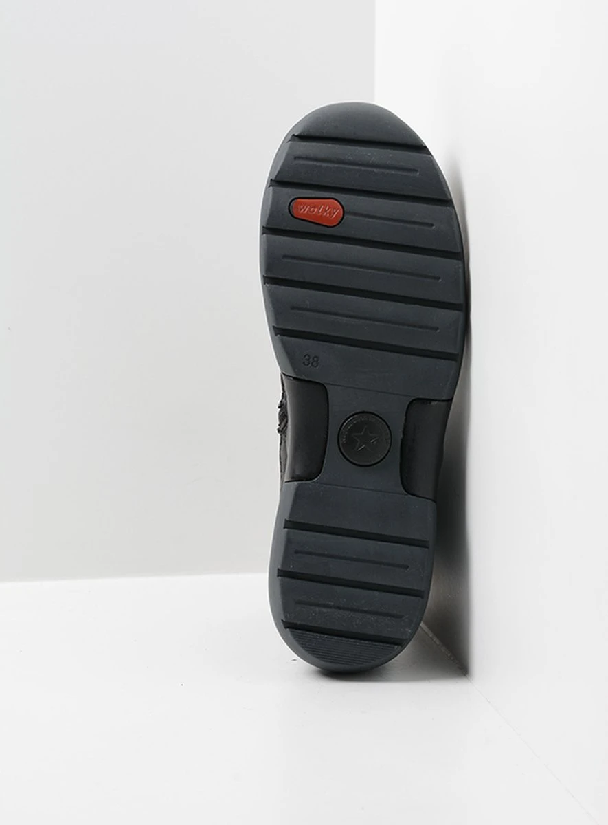 Wolky Veterschoenen Raf Zwart Leer 5 Wolky Veterschoenen Raf Zwart Leer - Afbeelding 5