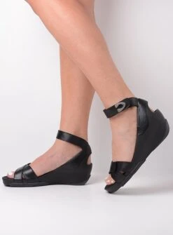 Wolky Sandalen Era Zwart Leer -Skechers Verkoopwinkel 885x1200 15