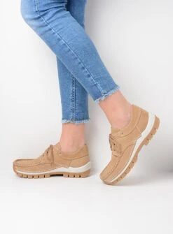 Wolky Veterschoenen Fly Summer Beige Nubuck
