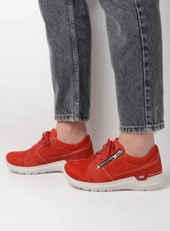 Wolky Veterschoenen Feltwell Rood Zomer Nubuck -Skechers Verkoopwinkel 885x1200 194