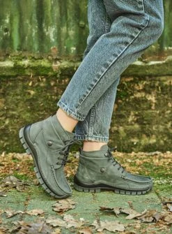 Wolky Veterschoenen Jump Saliegroen Nubuck -Skechers Verkoopwinkel 885x1200 203