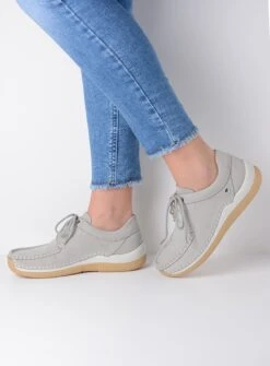 Wolky Veterschoenen Celebration Lichtgrijs Nubuck -Skechers Verkoopwinkel 885x1200 215
