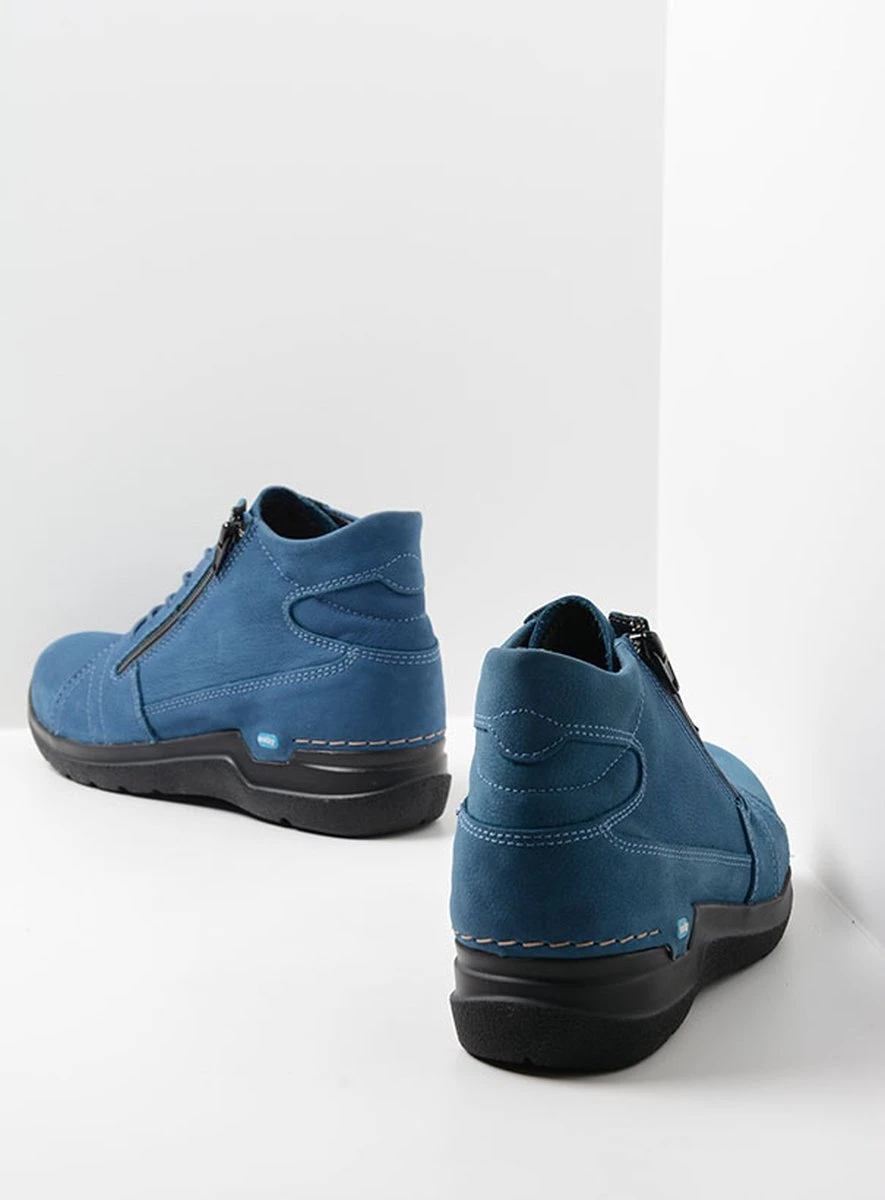 Wolky Veterschoenen Why Atlantisch Blauw Nubuck 3 Wolky Veterschoenen Why Atlantisch Blauw Nubuck - Afbeelding 3