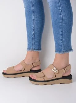 Wolky Sandalen Medusa Beige Nubuck -Skechers Verkoopwinkel 885x1200 34