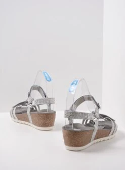 Wolky Sandalen Pacific Zilver Slangen Print Leer -Skechers Verkoopwinkel 885x1200 59