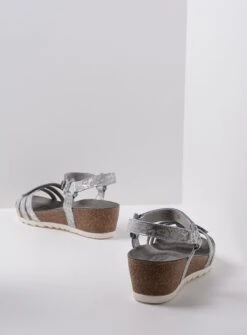 Wolky Sandalen Pacific Zilver Slangen Print Leer -Skechers Verkoopwinkel 885x1200 61