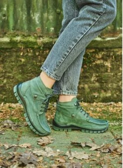 Wolky Veterschoenen Jump Saliegroen Nubuck -Skechers Verkoopwinkel 886x1200 10