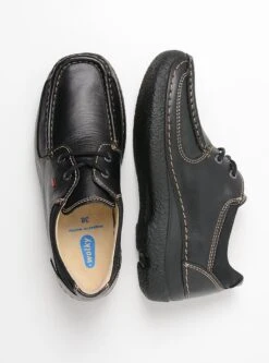 Wolky Veterschoenen Roll Shoe Zwart Leer -Skechers Verkoopwinkel 890x1200 6