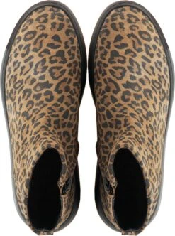Woden Enkellaarsjes Dames / Laarzen / Damesschoenen - Suède - Leopardprint - Abbi Suede Print - Leopard - Maat 36 -Skechers Verkoopwinkel 892x1200 1