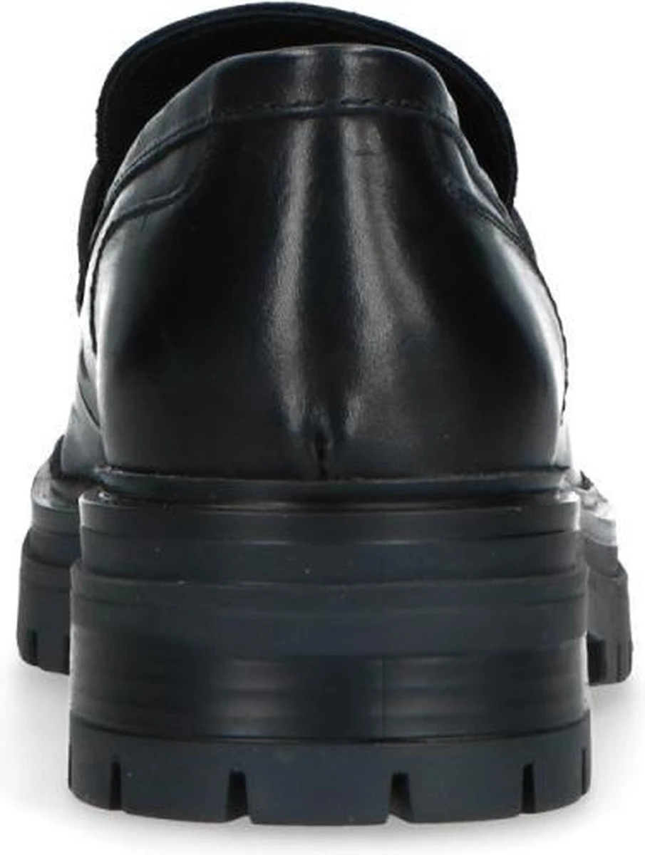 Manfield - Dames - Zwart Leren Loafers - Maat 40 5 Manfield - Dames - Zwart Leren Loafers - Maat 40 - Afbeelding 5