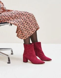 Lina Locchi Enkellaarsjes Dames / Laarzen / Damesschoenen - Suède - L1101 Sue - Bordeaux - Maat 42 -Skechers Verkoopwinkel 933x1200 7