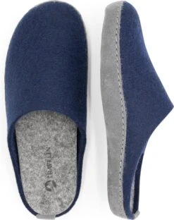 Travelin' Get-Home Dames Sloffen - Wollen Pantoffels - Instappers Met Suède Zool - Navy Blauw - Maat 38 -Skechers Verkoopwinkel 949x1200 2